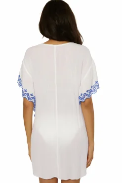Becca BARBADOS N-NECK TUNIC |BLACK/TAN|WHITE/LAPIS Best