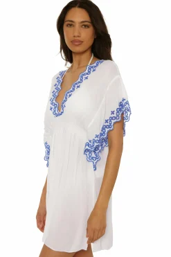 Becca BARBADOS N-NECK TUNIC |BLACK/TAN|WHITE/LAPIS Best