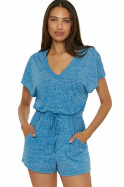 Becca BEACH DATE ROMPER |LAGOON|AUBERGINE Outlet