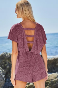 Becca BEACH DATE ROMPER |LAGOON|AUBERGINE Outlet