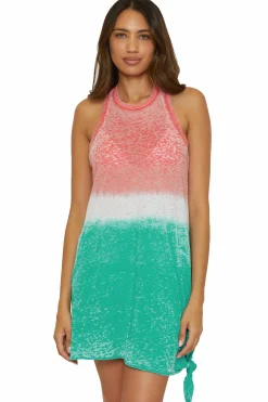 Becca BEACHDATE OMBRE DRESS |CORAL REEF/PEACOCK Online