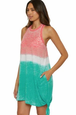 Becca BEACHDATE OMBRE DRESS |CORAL REEF/PEACOCK Online
