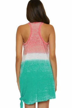Becca BEACHDATE OMBRE DRESS |CORAL REEF/PEACOCK Online