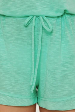 Becca BREEZY BASICS ROMPER |AQUA SEA|WHITE Discount