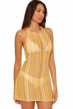 Becca CABO HI-NECK DRESS |SUNGLOW|EMERALD Hot