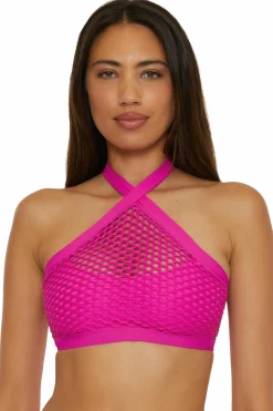 Becca CASTAWAY HI-NECK TOP |AZALEA|BLACK Discount