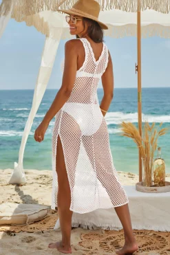 Becca CASTAWAY ISLAND DRESS |WHITE|BLACK Hot