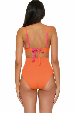 Becca CC REVERSIBLE BRA TOP |PUNCH/CORAL ROSE|OCEAN/OASIS
