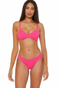 Becca CC REVERSIBLE BRA TOP |PUNCH/CORAL ROSE|OCEAN/OASIS