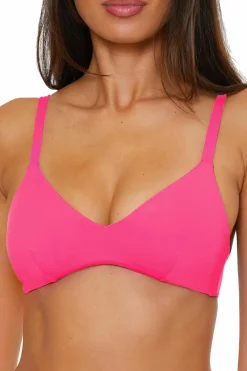 Becca CC REVERSIBLE BRA TOP |PUNCH/CORAL ROSE|OCEAN/OASIS