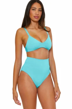 Becca CC REVERSIBLE BRA TOP |PUNCH/CORAL ROSE|OCEAN/OASIS