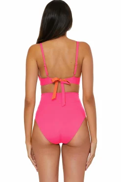 Becca CC REVERSIBLE BRA TOP |PUNCH/CORAL ROSE|OCEAN/OASIS