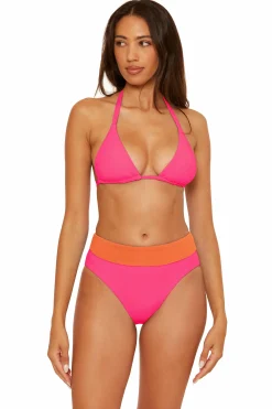 Becca CC REVERSIBLE TRI TOP |PUNCH/CORAL ROSE|OCEAN/OASIS