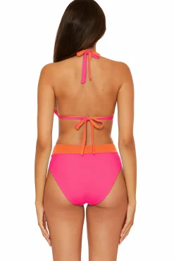 Becca CC REVERSIBLE TRI TOP |PUNCH/CORAL ROSE|OCEAN/OASIS