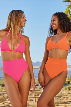 Becca CC REVERSIBLE TRI TOP |PUNCH/CORAL ROSE|OCEAN/OASIS