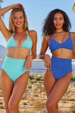 Becca CC REVERSIBLE TRI TOP |PUNCH/CORAL ROSE|OCEAN/OASIS