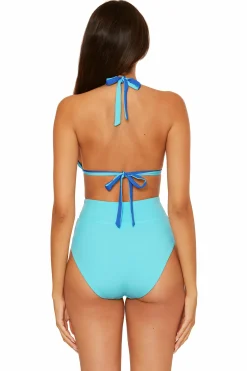 Becca CC REVERSIBLE TRI TOP |PUNCH/CORAL ROSE|OCEAN/OASIS