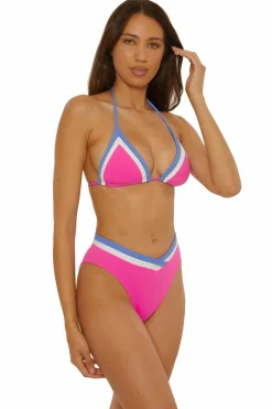 Becca COAST LINE HI-WAIST |ROSE BERRY|BLACK/TAN Hot