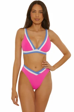 Becca COAST LINE HI-WAIST |ROSE BERRY|BLACK/TAN Hot