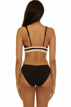 Becca COAST LINE SPORT BRA |BLACK/TAN|ROSE BERRY Online