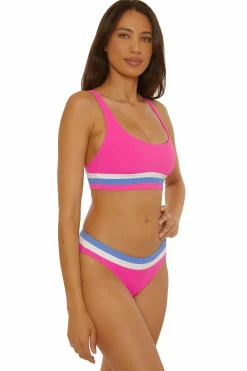 Becca COAST LINE SPORT BRA |BLACK/TAN|ROSE BERRY Online