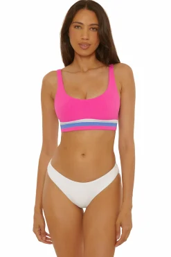 Becca COAST LINE SPORT BRA |BLACK/TAN|ROSE BERRY Online