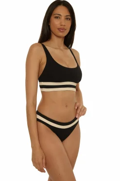 Becca COAST LINE SPORT BRA |BLACK/TAN|ROSE BERRY Online