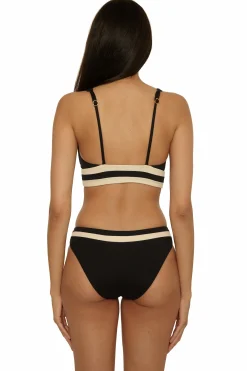Becca COAST LINE SPORT BRA |BLACK/TAN|ROSE BERRY Online
