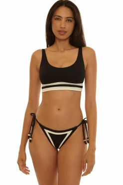 Becca COAST LINE SPORT BRA |BLACK/TAN|ROSE BERRY Online