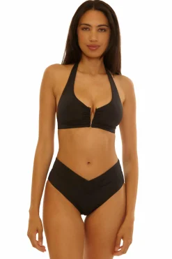 Becca COLOR CODE V-WIRE TOP |BLACK Clearance