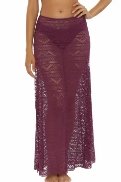 Becca COLOR PLAY MAXI SKIRT |AUBERGINE|BLACK|WHITE Clearance
