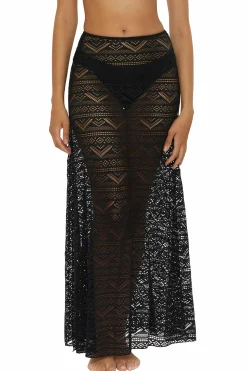 Becca COLOR PLAY MAXI SKIRT |AUBERGINE|BLACK|WHITE Clearance