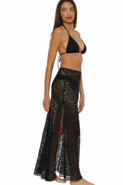 Becca COLOR PLAY MAXI SKIRT |AUBERGINE|BLACK|WHITE Clearance