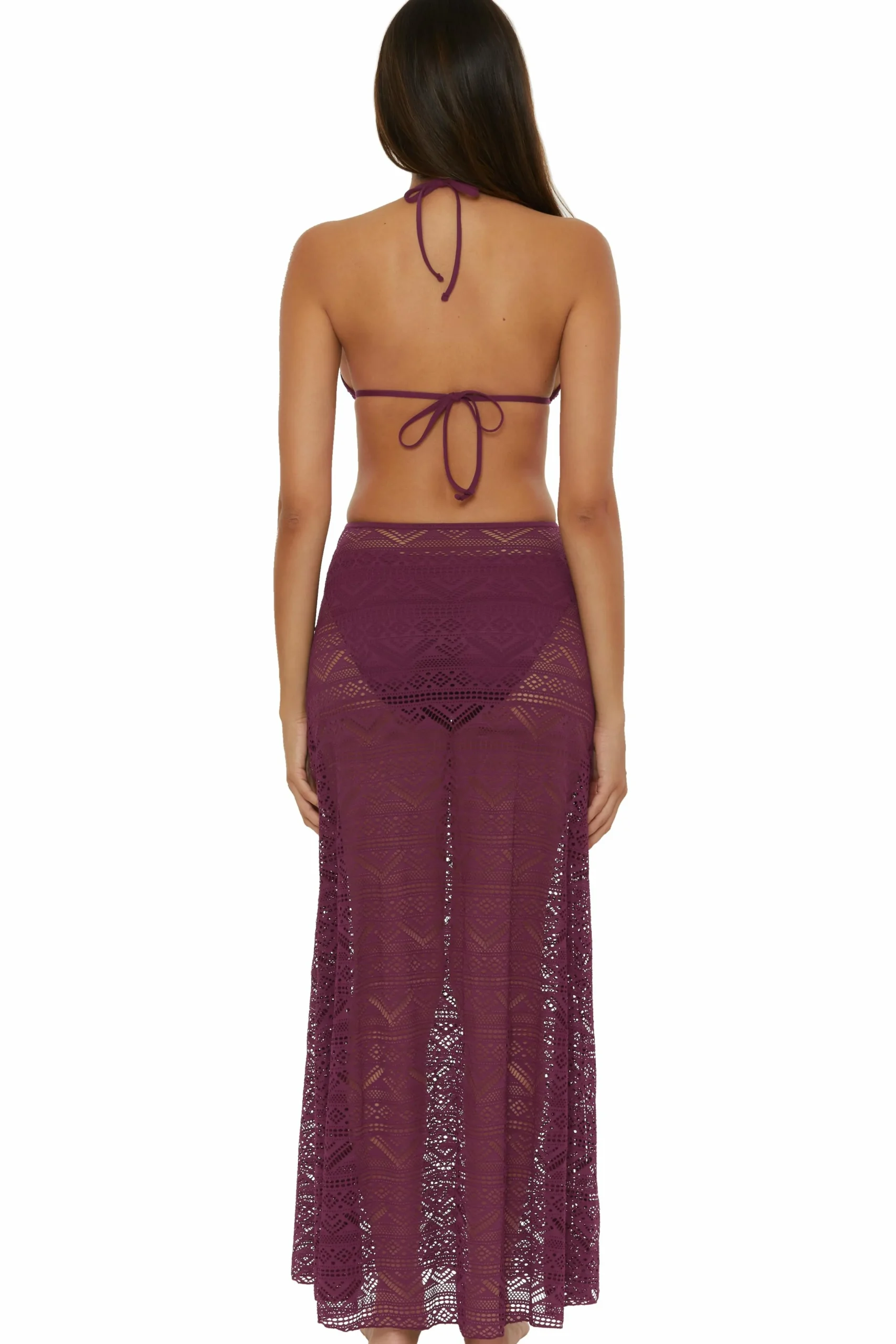 Becca COLOR PLAY MAXI SKIRT |AUBERGINE|BLACK|WHITE Clearance