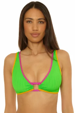 Becca CRINKLE CRUSH BRALETTE |MEADOW|HIBISCUS Online