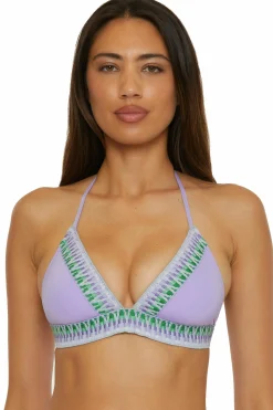 Becca FIESTA HALTER TOP |FIRE|BELLFLOWER Sale