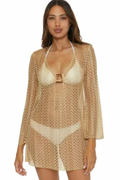 Becca GOLDEN CROCHET TUNIC |COASTAL|DRAGON FIRE|GOLD Best