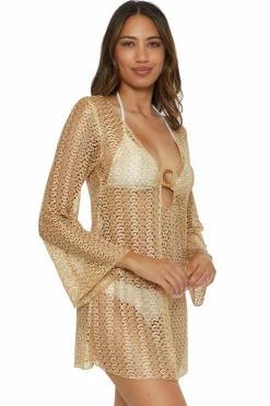 Becca GOLDEN CROCHET TUNIC |COASTAL|DRAGON FIRE|GOLD Best