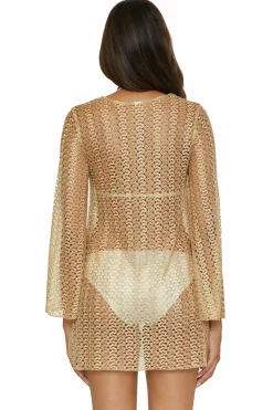 Becca GOLDEN CROCHET TUNIC |COASTAL|DRAGON FIRE|GOLD Best