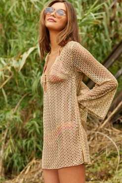 Becca GOLDEN CROCHET TUNIC |COASTAL|DRAGON FIRE|GOLD Best