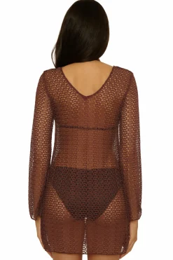 Becca GOLDEN CROCHET TUNIC |MOCHA Best