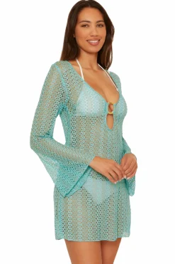 Becca GOLDEN CROCHET TUNIC |OASIS|EMERALD|BELLFLOWER Discount