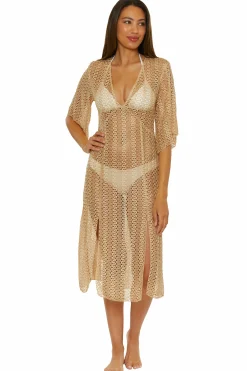 Becca GOLDEN MESH COVER-UP |GOLD|POOL Best