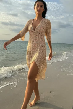 Becca GOLDEN MESH COVER-UP |GOLD|POOL Best