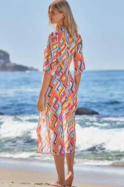 Becca LAS PALMAS MESH DRESS |MULTI Hot