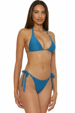 Becca LUXE TIE SIDE PANT |EMERALD|LAGOON Discount