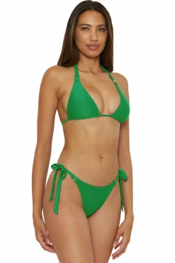 Becca LUXE TIE SIDE PANT |EMERALD|LAGOON Discount