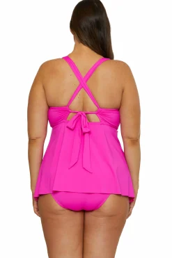 Becca MARBLE CANYON TANKINI |BLACK|AZALEA Clearance
