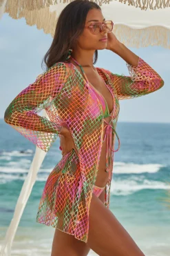 Becca MIRAGE FISHNET TUNIC |MULTI Outlet