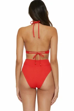 Becca MODERN EDGE HALTER |PEACOCK|BLACK|CORAL REEF Hot